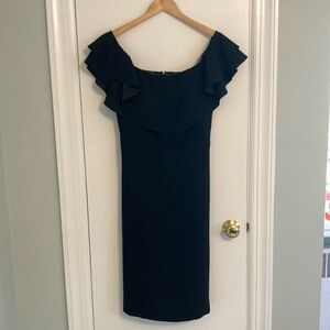 NWT off the shoulder black dress